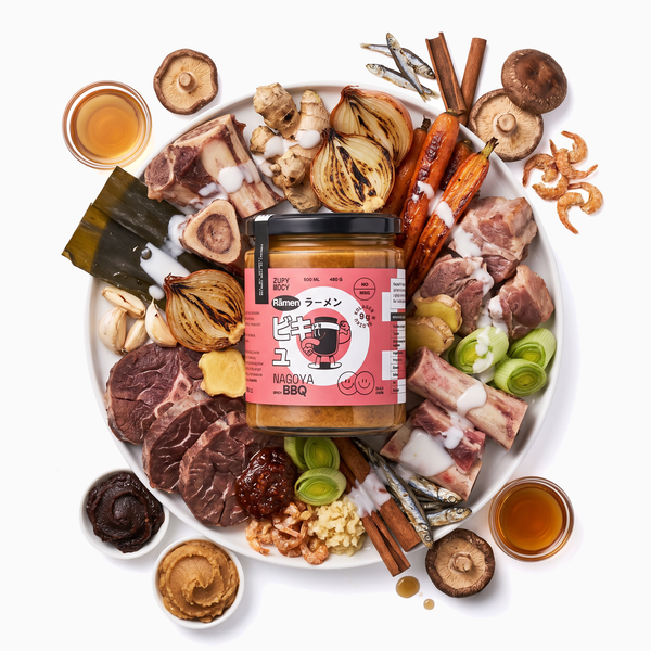 Ramen kolagenowy Nagoya BBQ Spicy Zupy Mocy - zupa kolagenowa w słoiku 500 ml