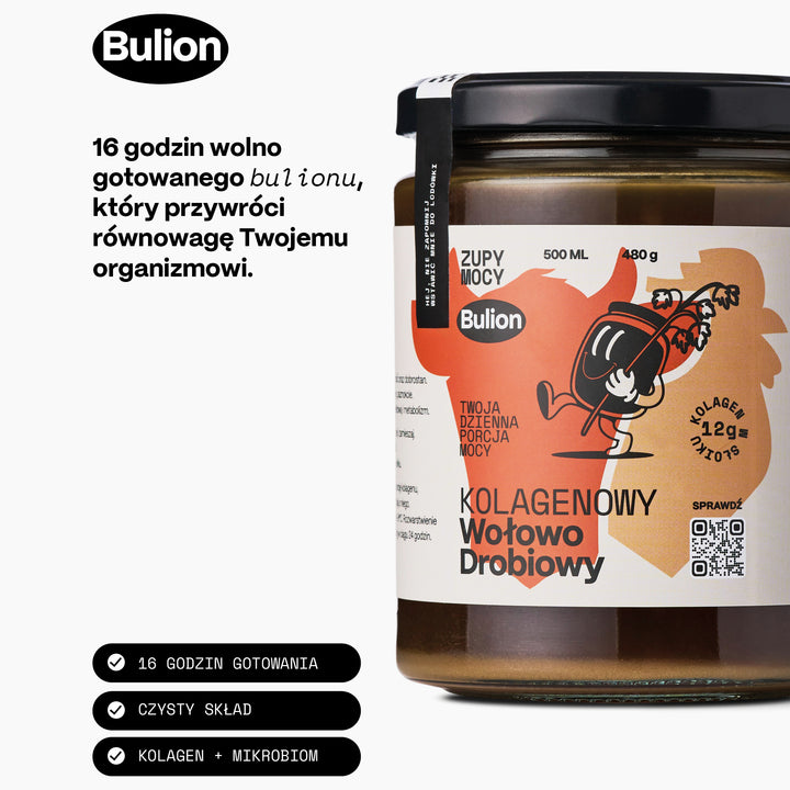 BULION KOLAGENOWY WOŁOWO-DROBIOWY