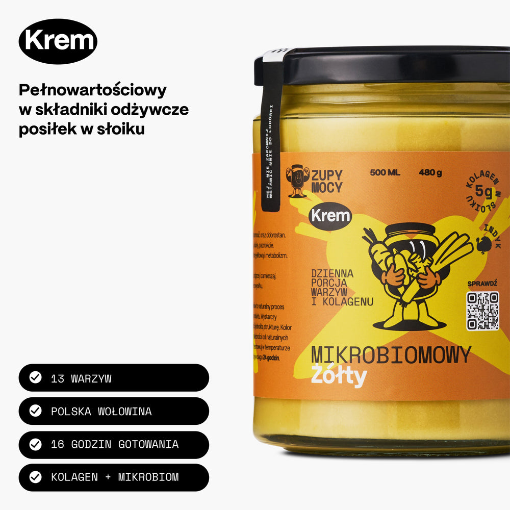 ŻÓŁTY KREM MIKROBIOMOWY