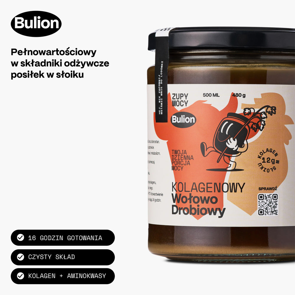 BULION KOLAGENOWY WOŁOWO-DROBIOWY