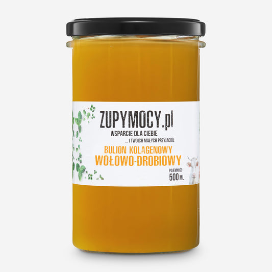 Bulion kolagenowy WOŁOWO-DROBIOWY 500 ml