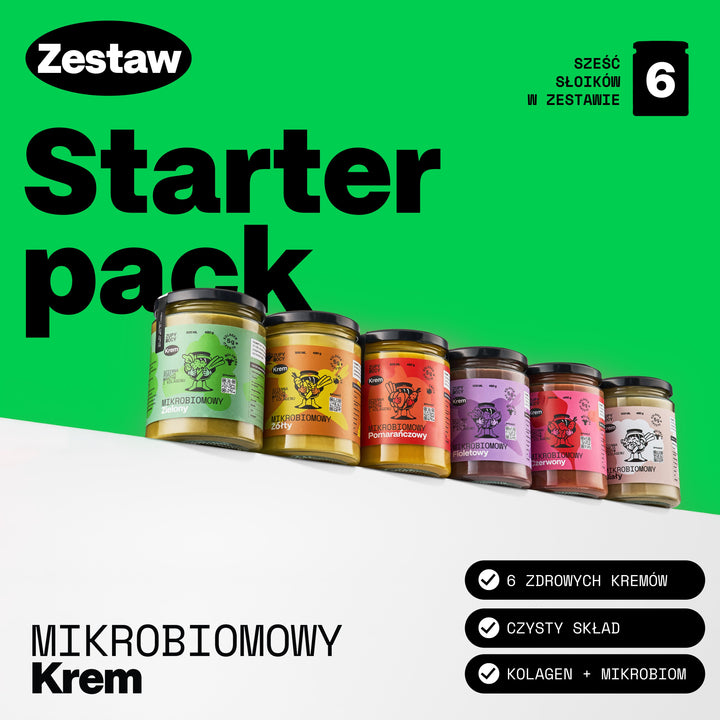 Zestaw 6 kremów mikrobiomowych Zupy Mocy - zupy kolagenowe w słoikach