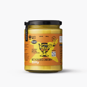 Żółty krem mikrobiomowy Zupy Mocy - zupa kolagenowa w słoiku 500 ml